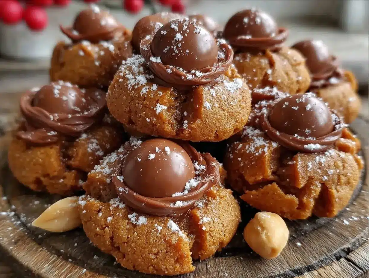 peanut butter blossoms recipe preparation steps