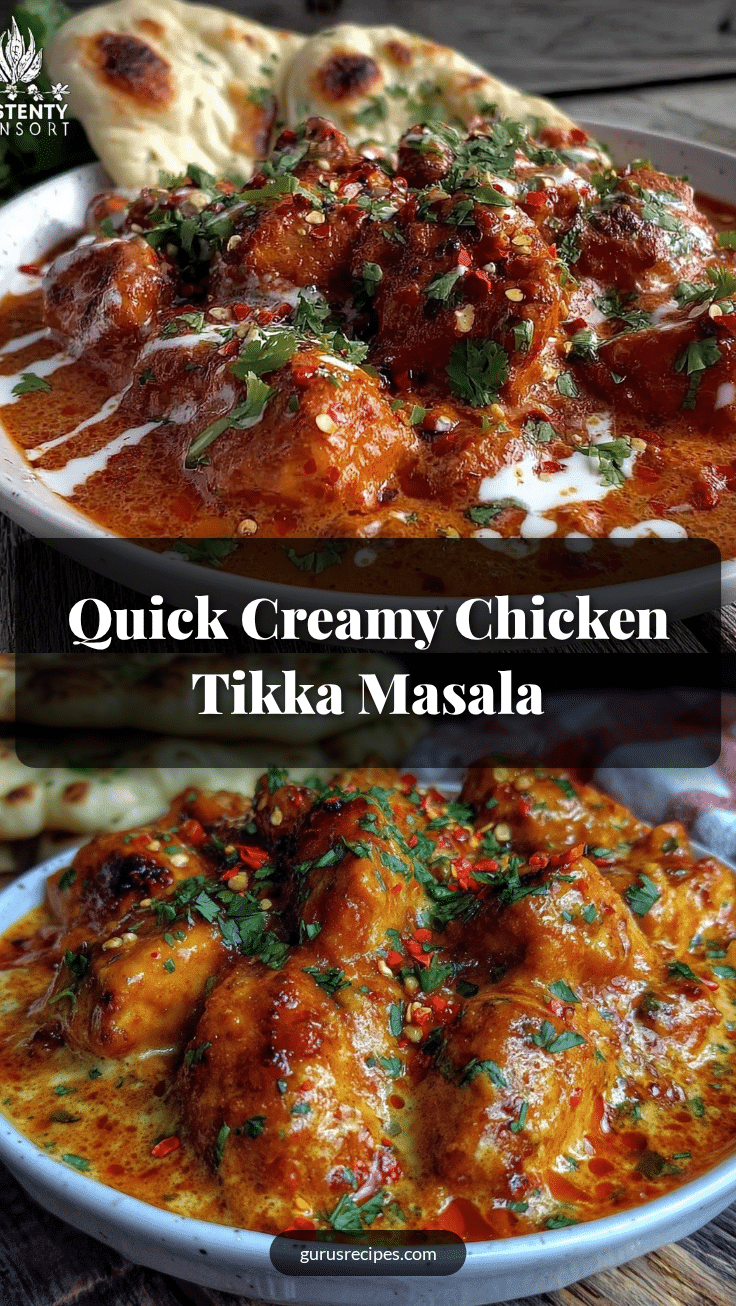 quick creamy chicken tikka masala recipe