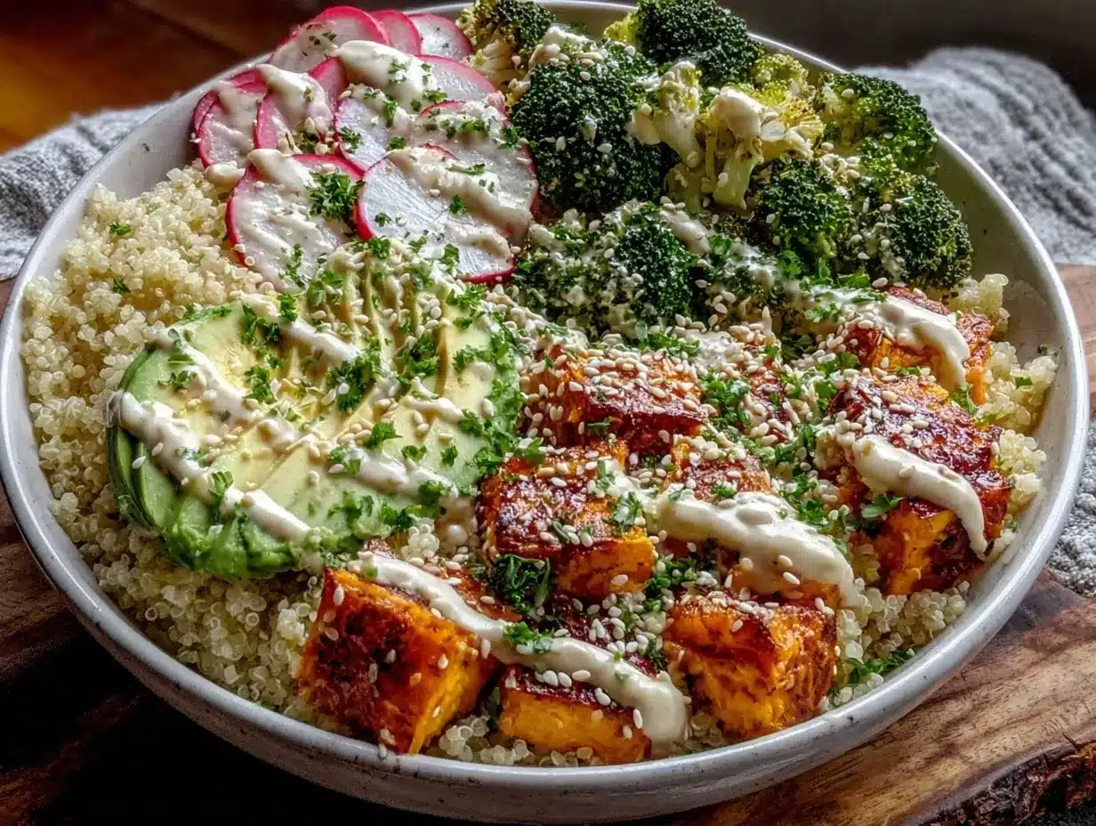 quinoa buddha bowl preparation steps