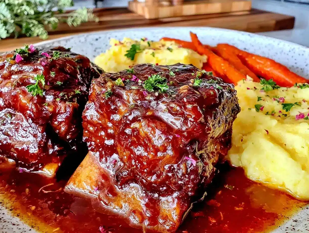 red wine braised short ribs preparation steps