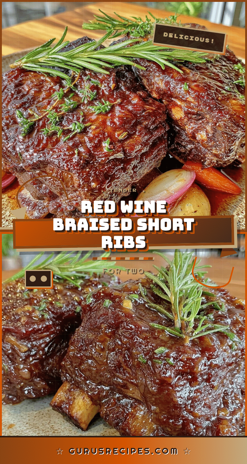 red wine braised short ribs recipe