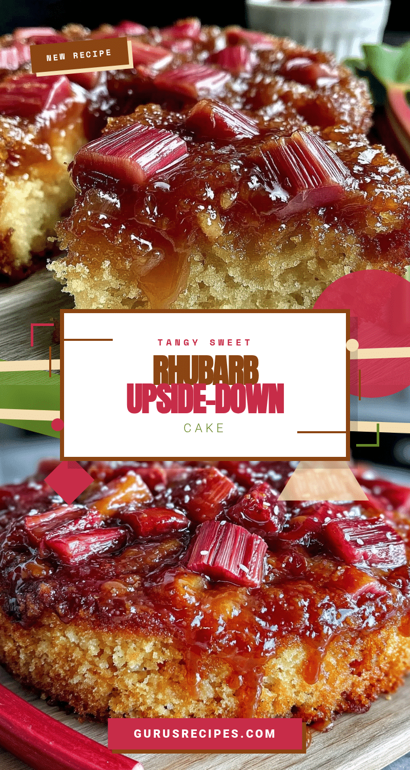 rhubarb upside-down cake recipe