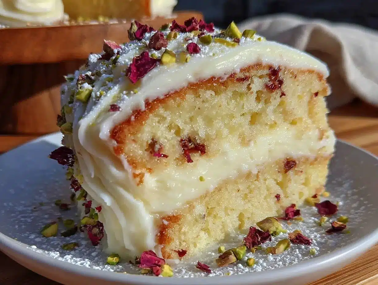 rosewater cardamom cake preparation steps