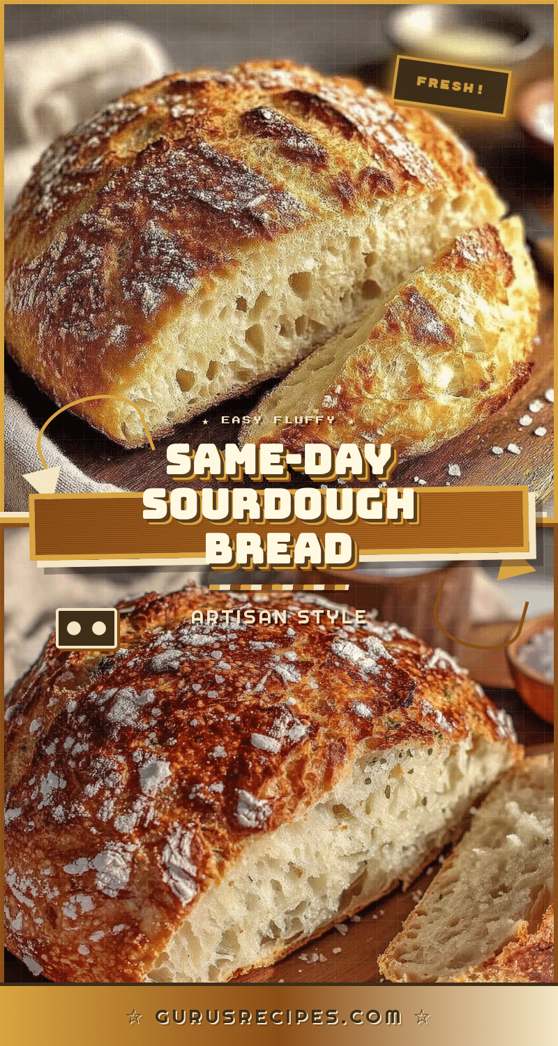 same-day sourdough bread recipe