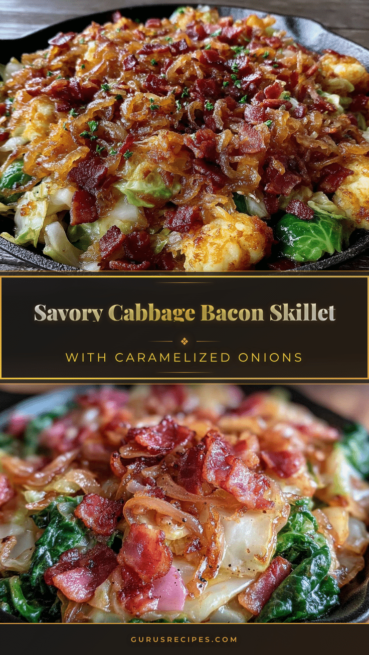 savory cabbage and bacon skillet recipe