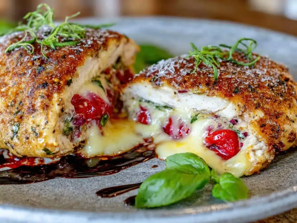 savory caprese stuffed chicken breast preparation steps