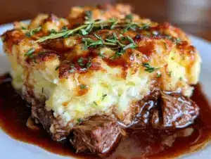 shepherds pie with lamb and guinness gravy - featured image