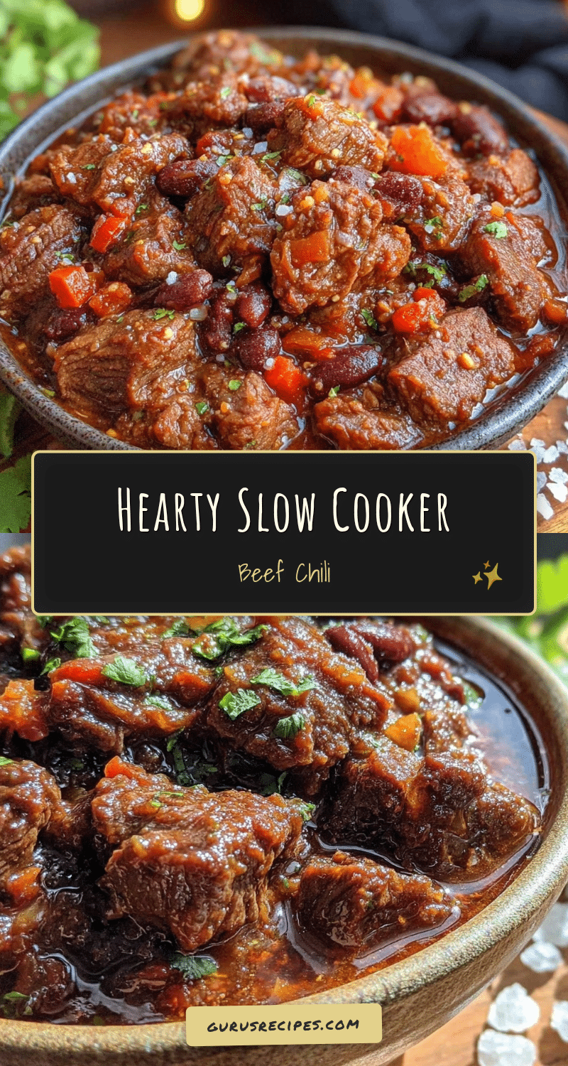 slow cooker beef chili recipe