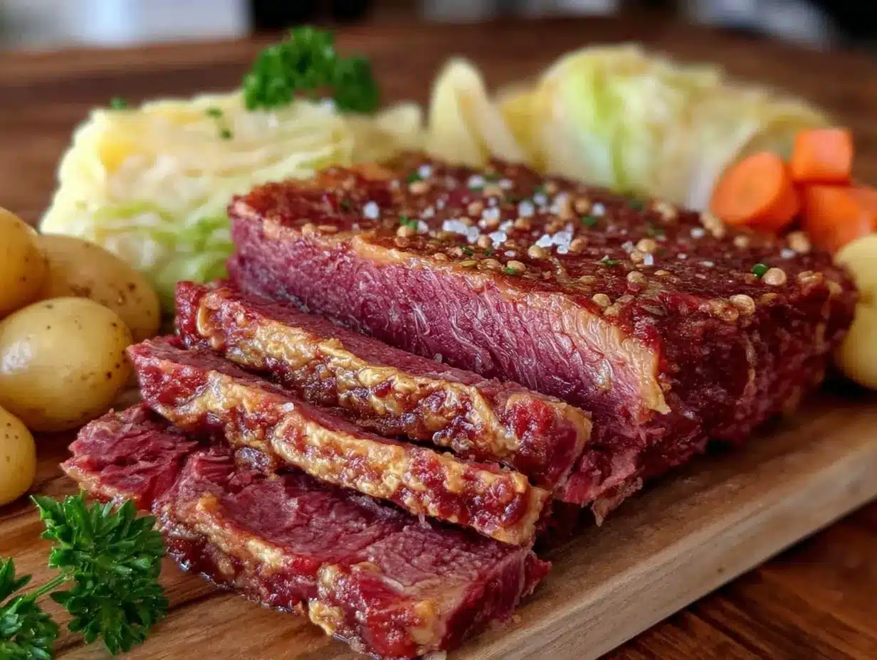 slow cooker corned beef and cabbage preparation steps