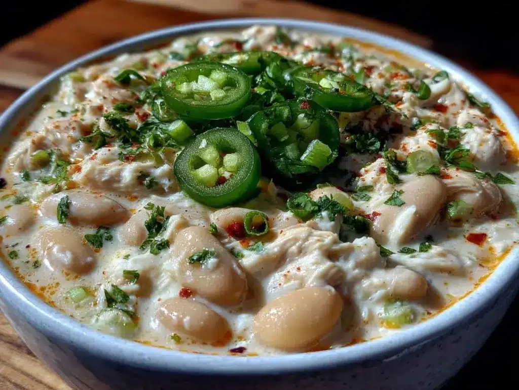 slow cooker white chicken chili - featured image