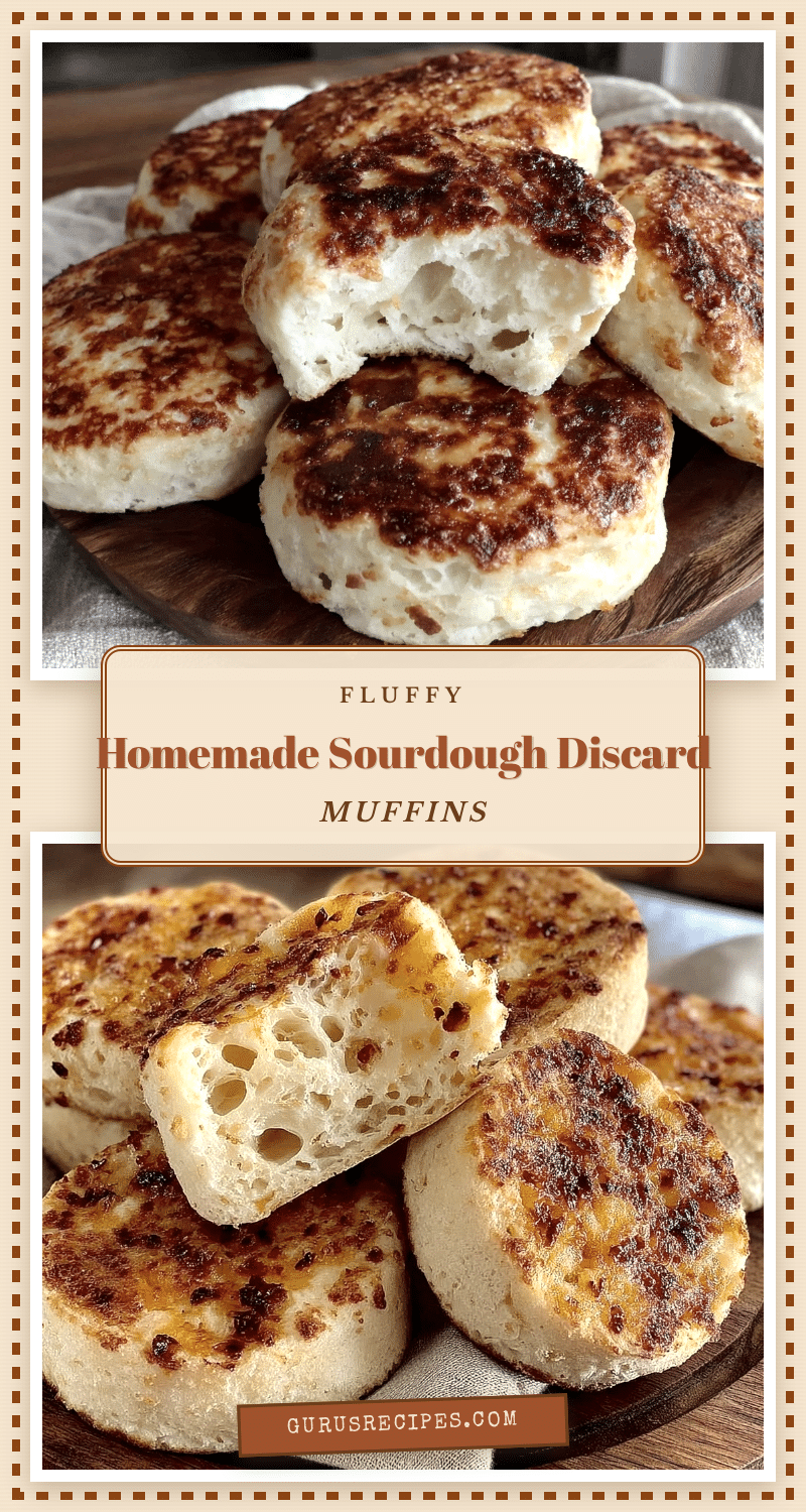 sourdough discard english muffins recipe