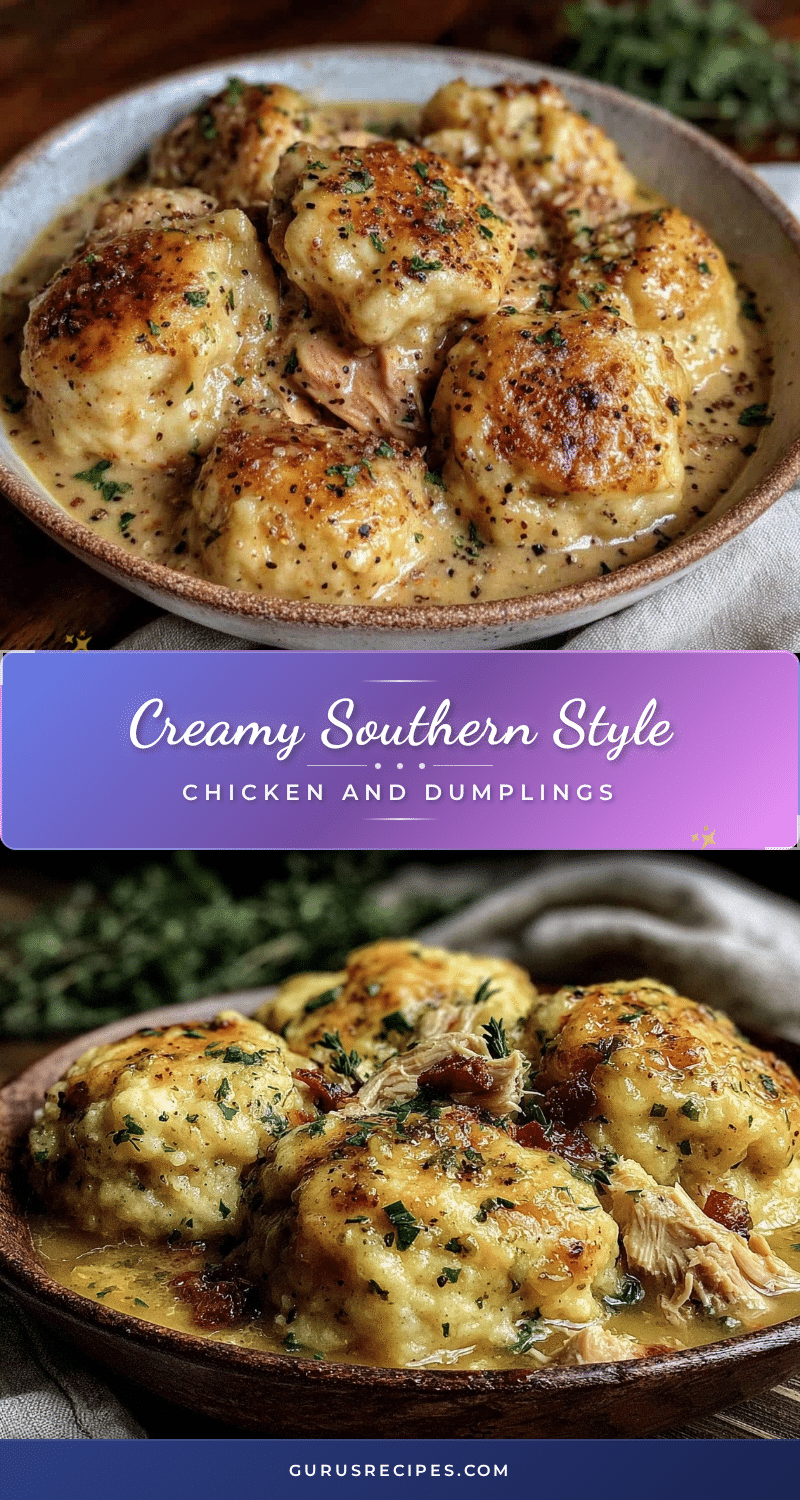 southern style chicken and dumplings recipe