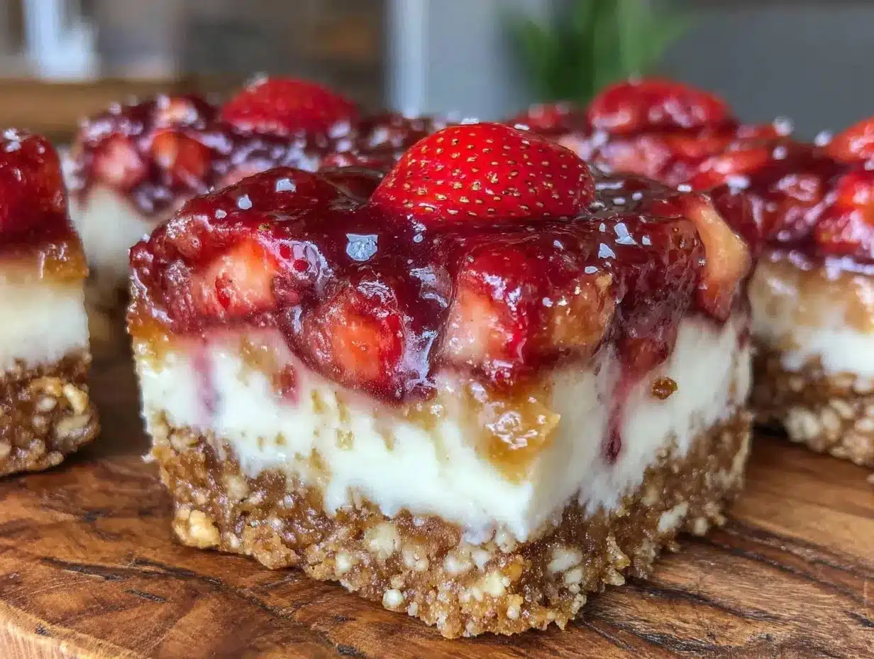 strawberry pretzel salad bars preparation steps