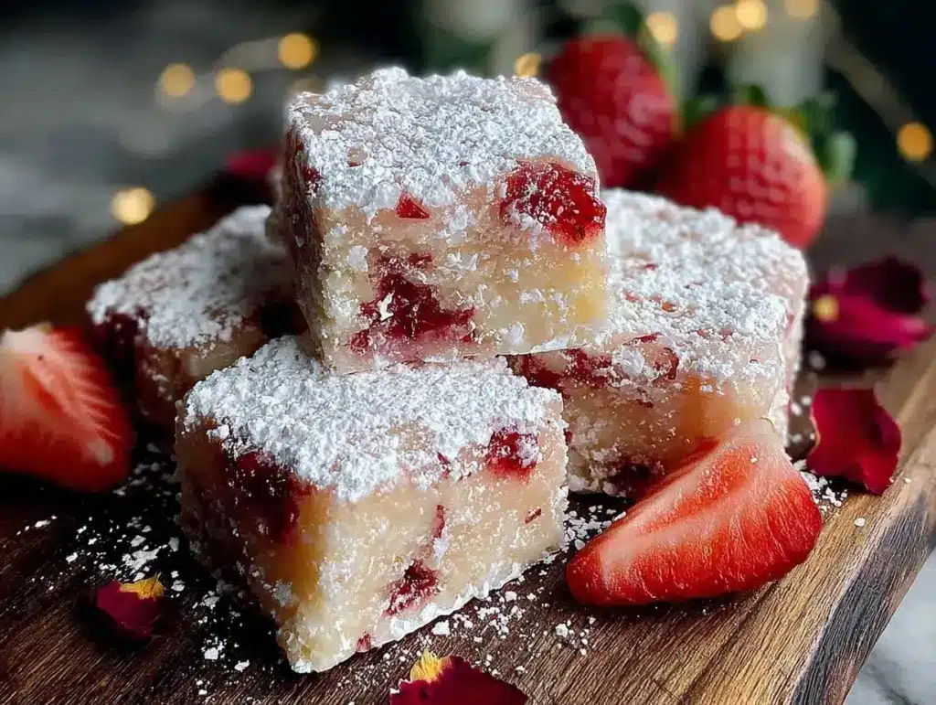 Strawberry Rose Turkish Delight Bars - featured image