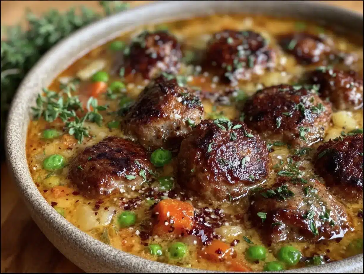 Swedish meatball soup preparation steps