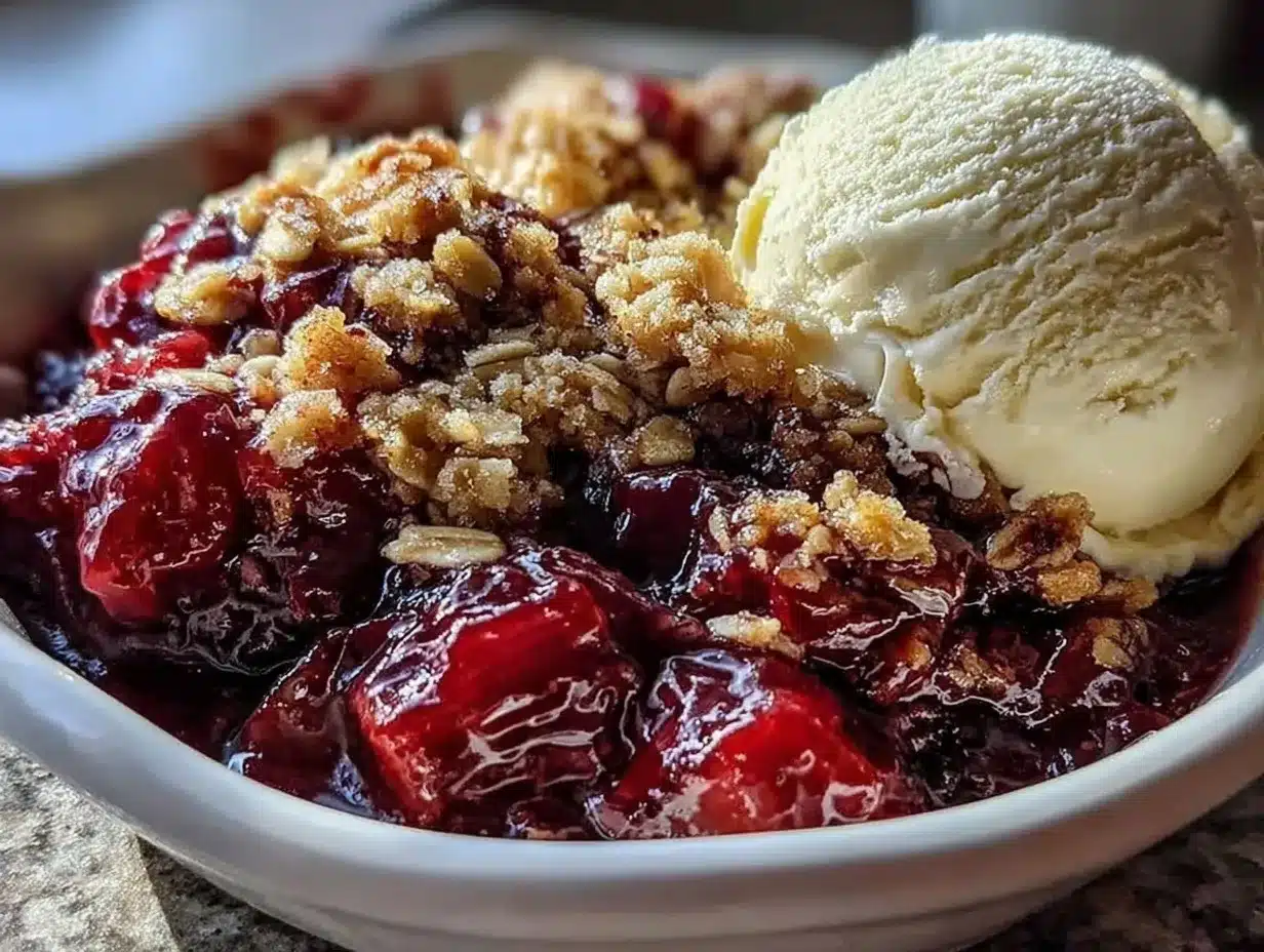 tangy rhubarb crisp preparation steps