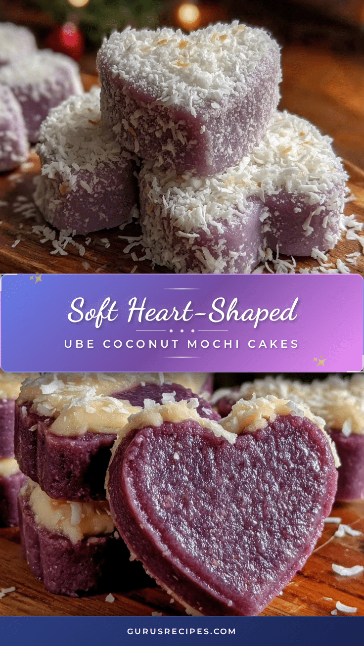 ube coconut mochi cakes recipe
