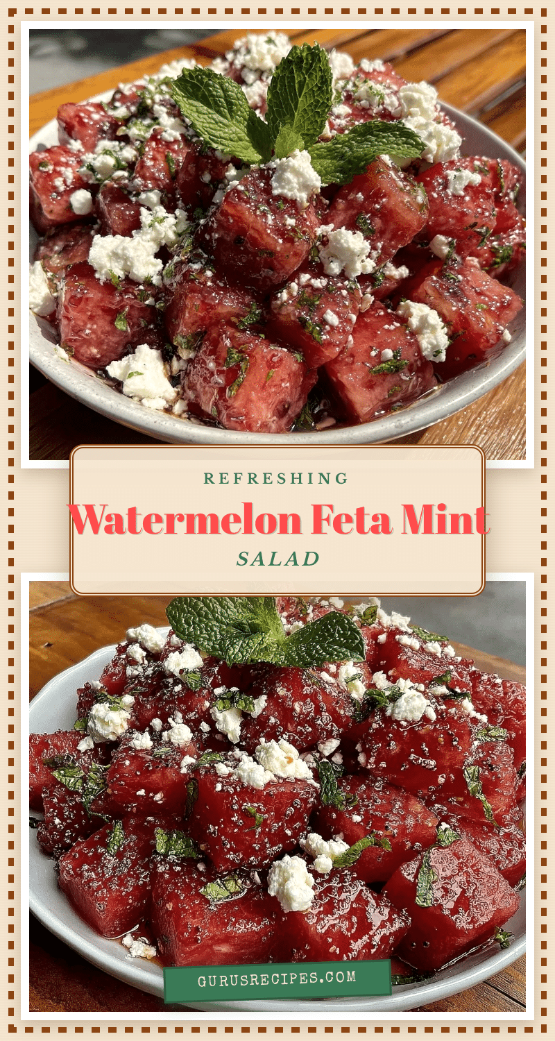 watermelon feta mint salad recipe