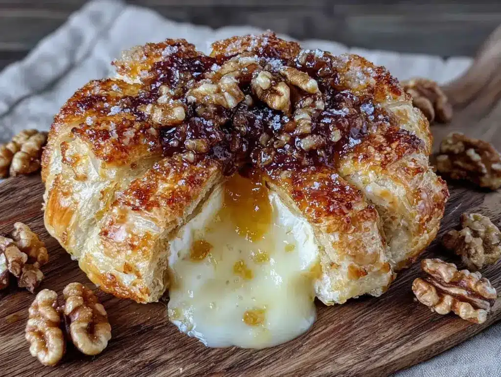 baked brie in puff pastry - featured image