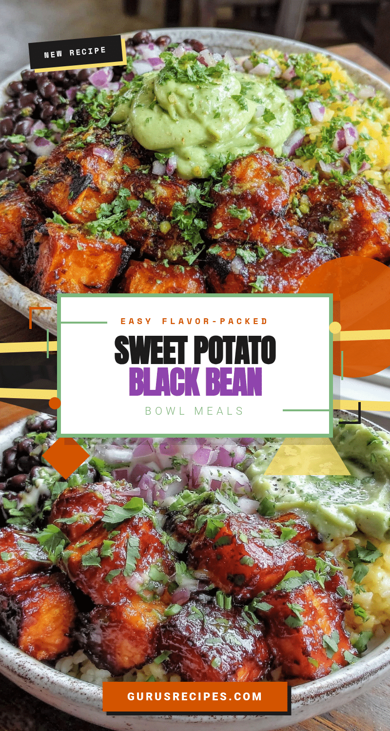 baked sweet potato black bean burrito bowls recipe