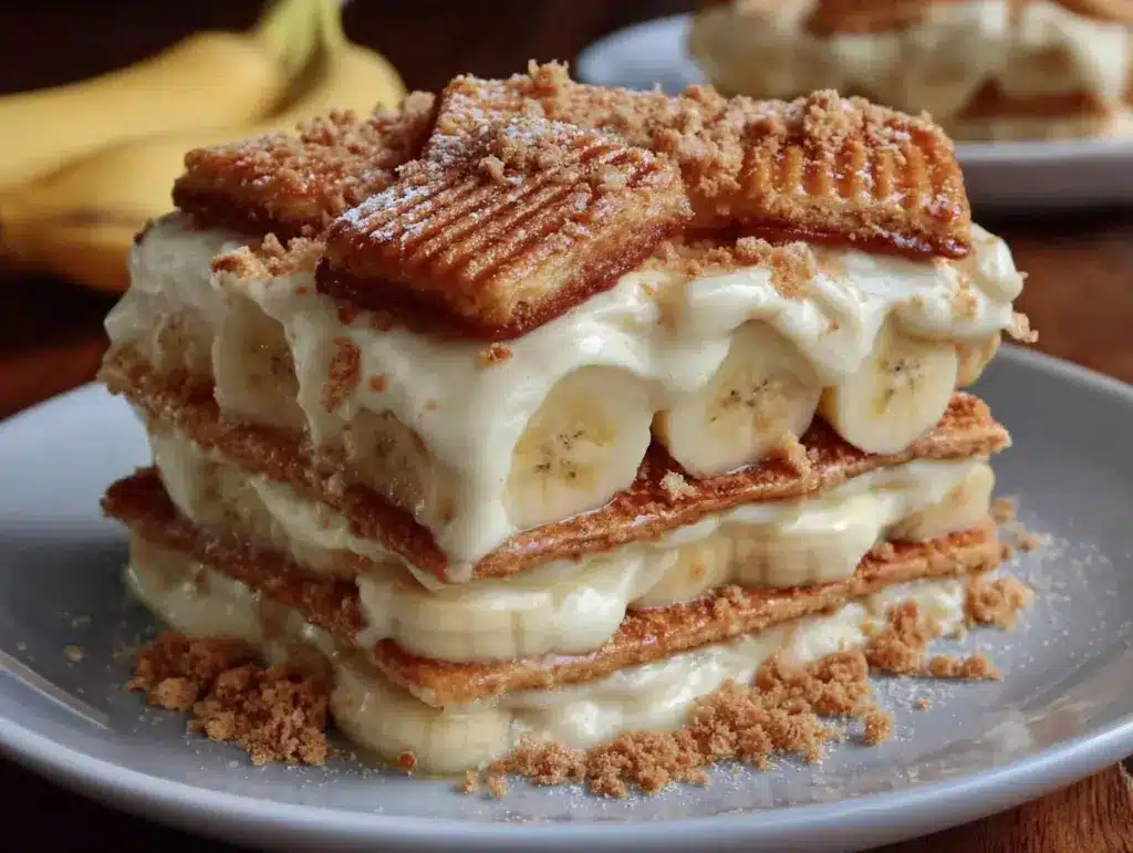 banana pudding icebox cake - featured image