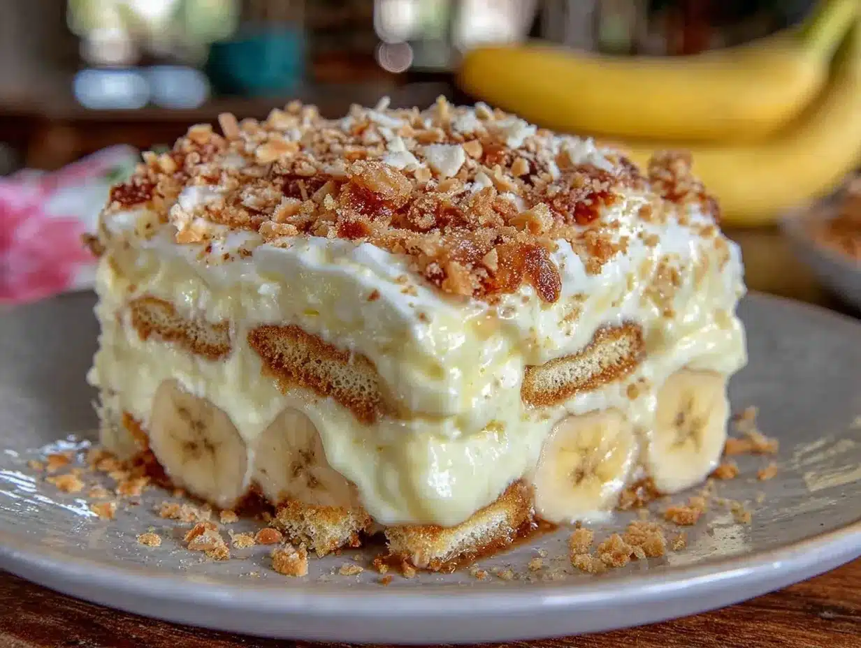 banana pudding icebox cake preparation steps