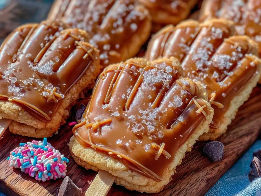 baseball mitt-shaped cookie pops - featured image