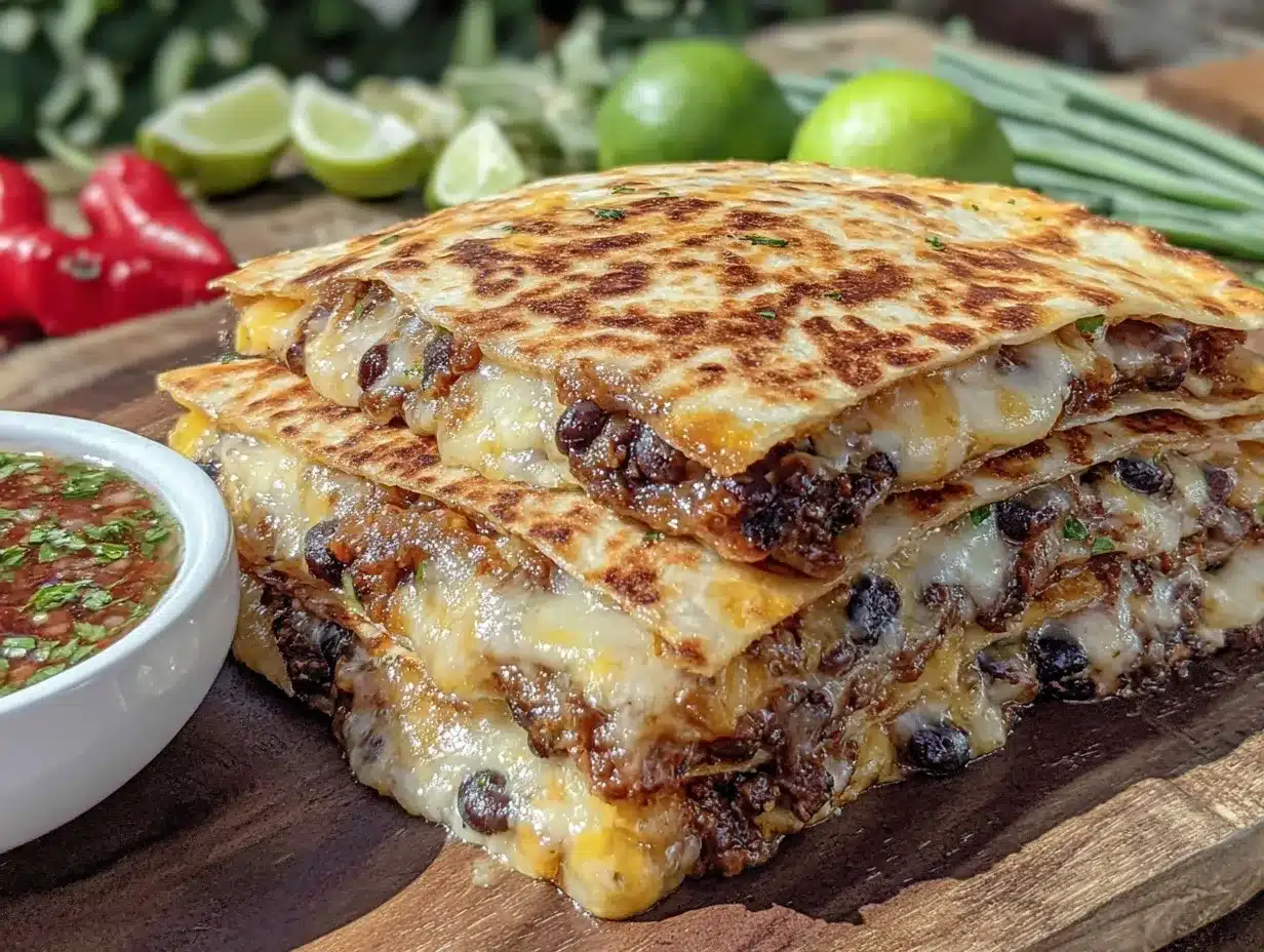 black bean quesadillas preparation steps