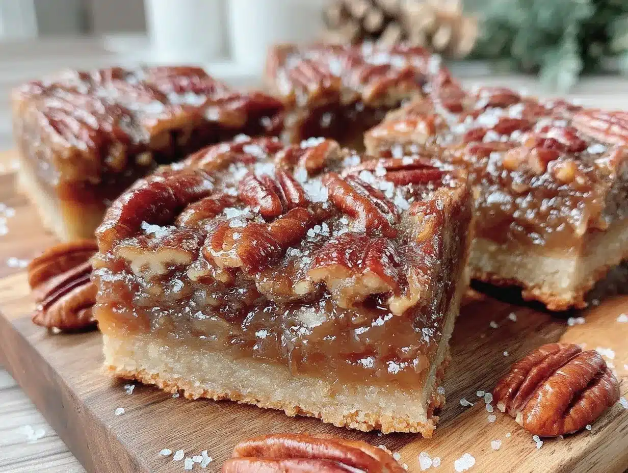 bourbon pecan pie bars preparation steps