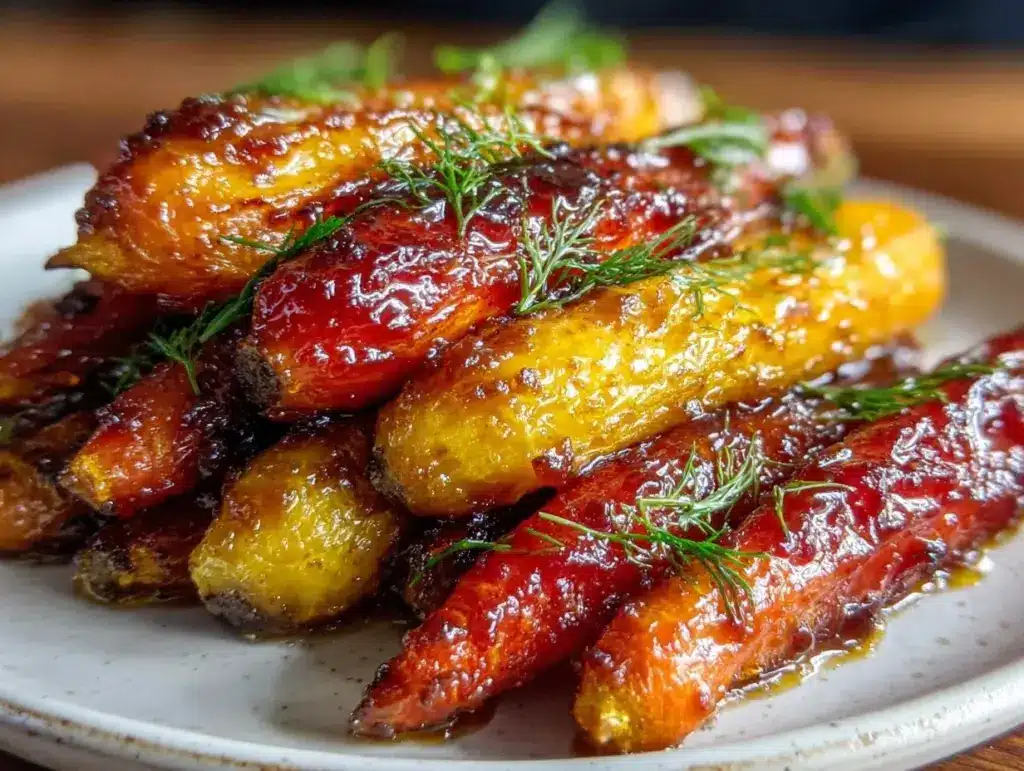 brown butter roasted carrots - featured image