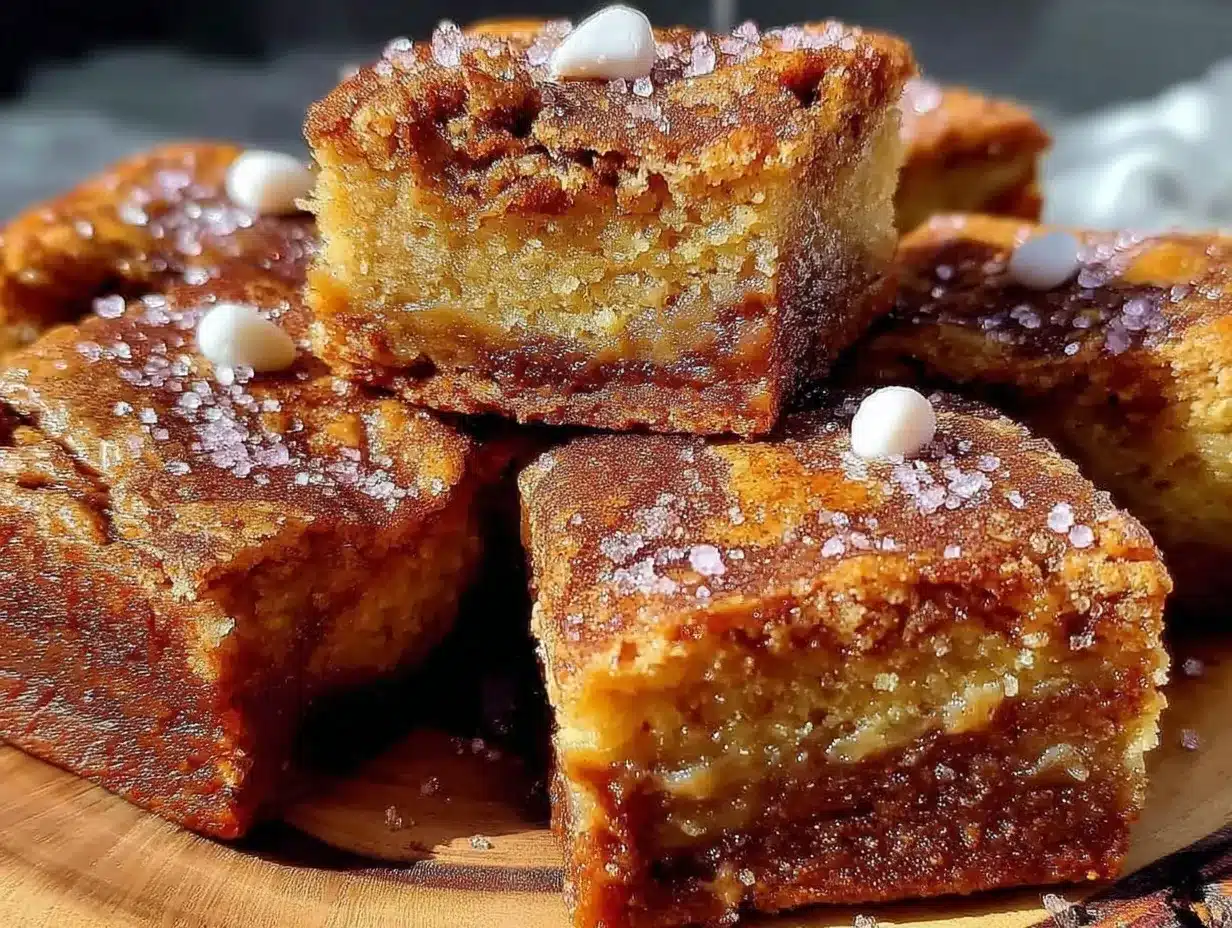 browned butter snickerdoodle blondies preparation steps