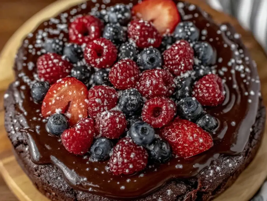 brownie fruit pizza recipe - featured image