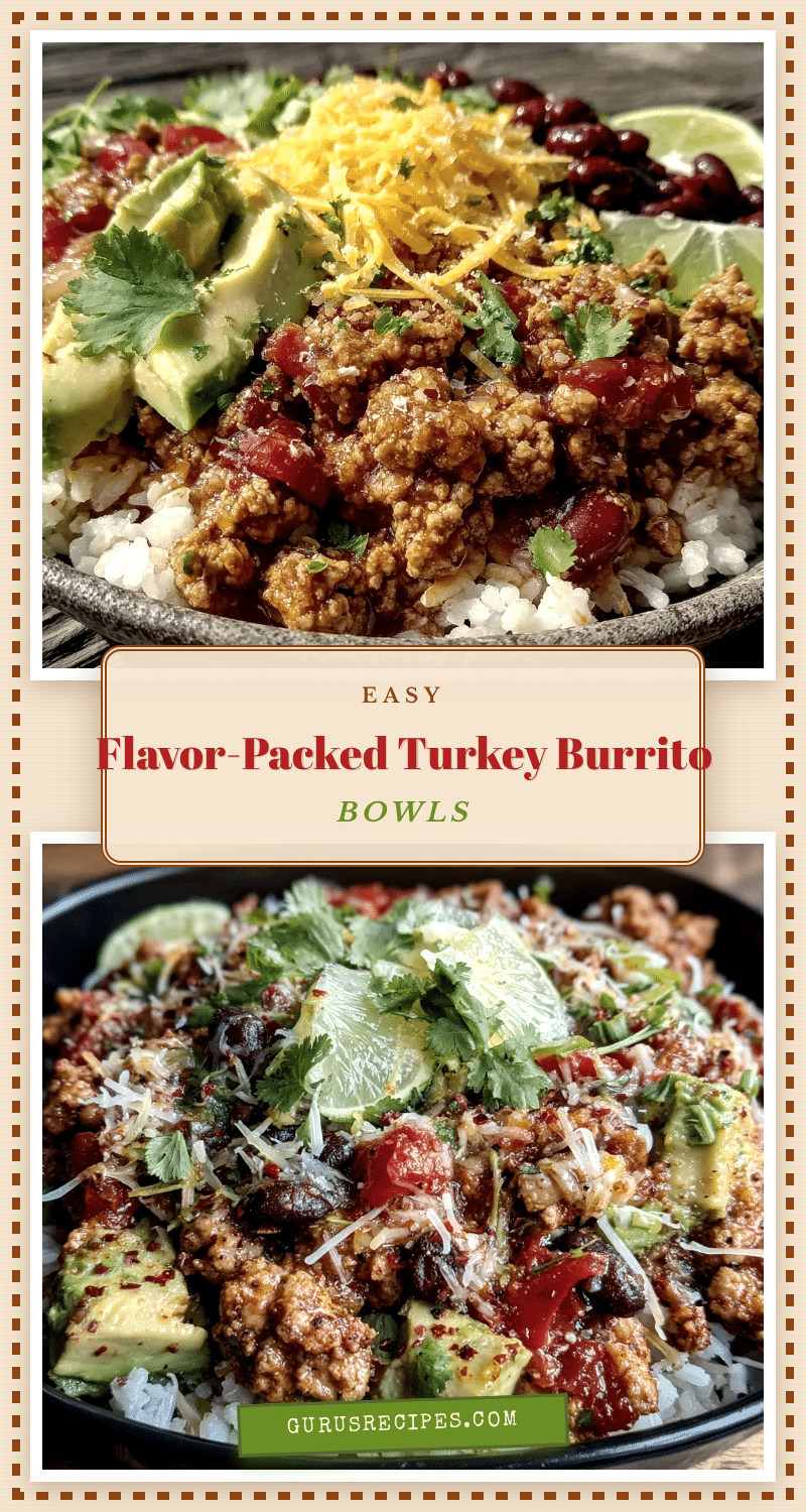 burrito bowl meal prep with seasoned ground turkey recipe