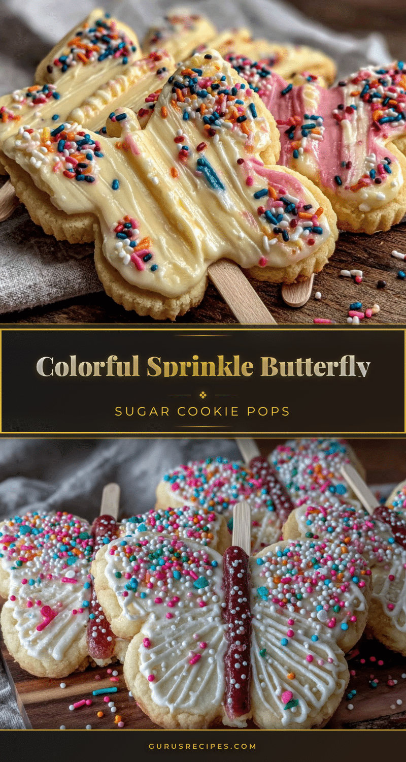 butterfly sugar cookie pops recipe