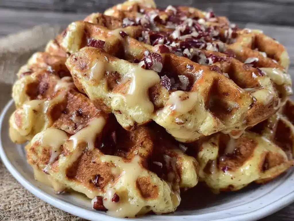 carrot cake waffles - featured image