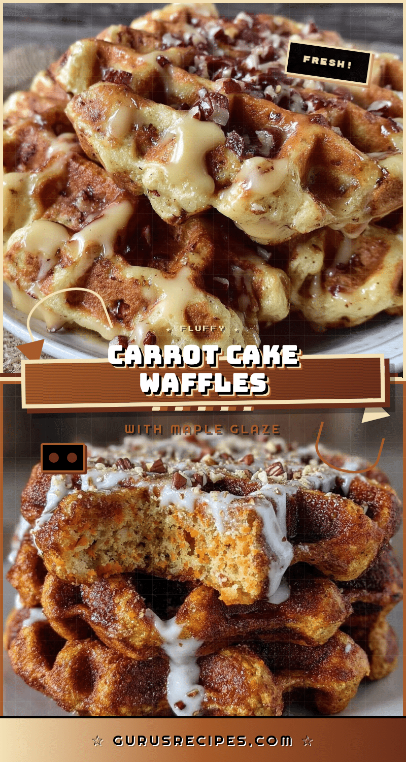 carrot cake waffles recipe