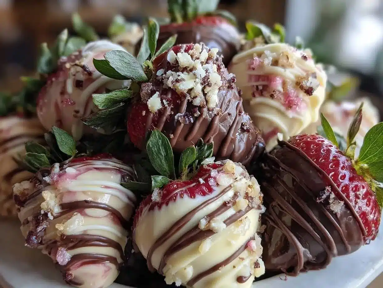 chocolate covered strawberry bouquet preparation steps