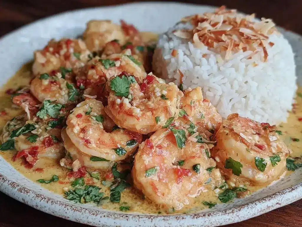 coconut shrimp curry - featured image