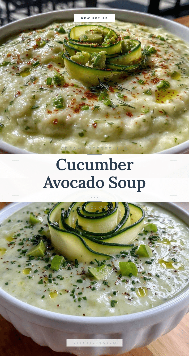 cold cucumber avocado soup recipe