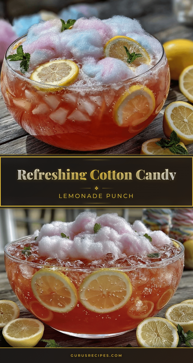 cotton candy lemonade punch recipe