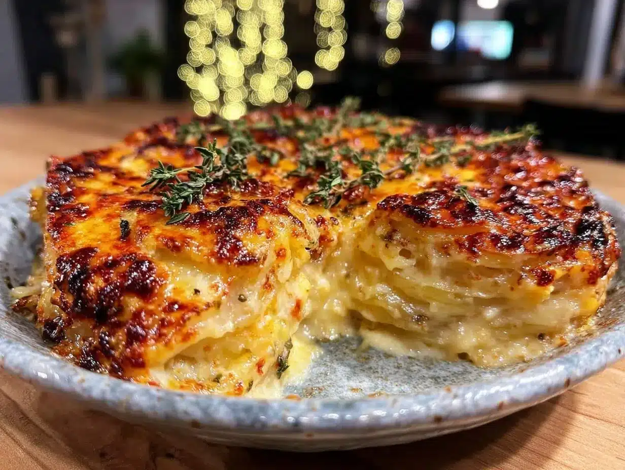 creamy au gratin potatoes preparation steps