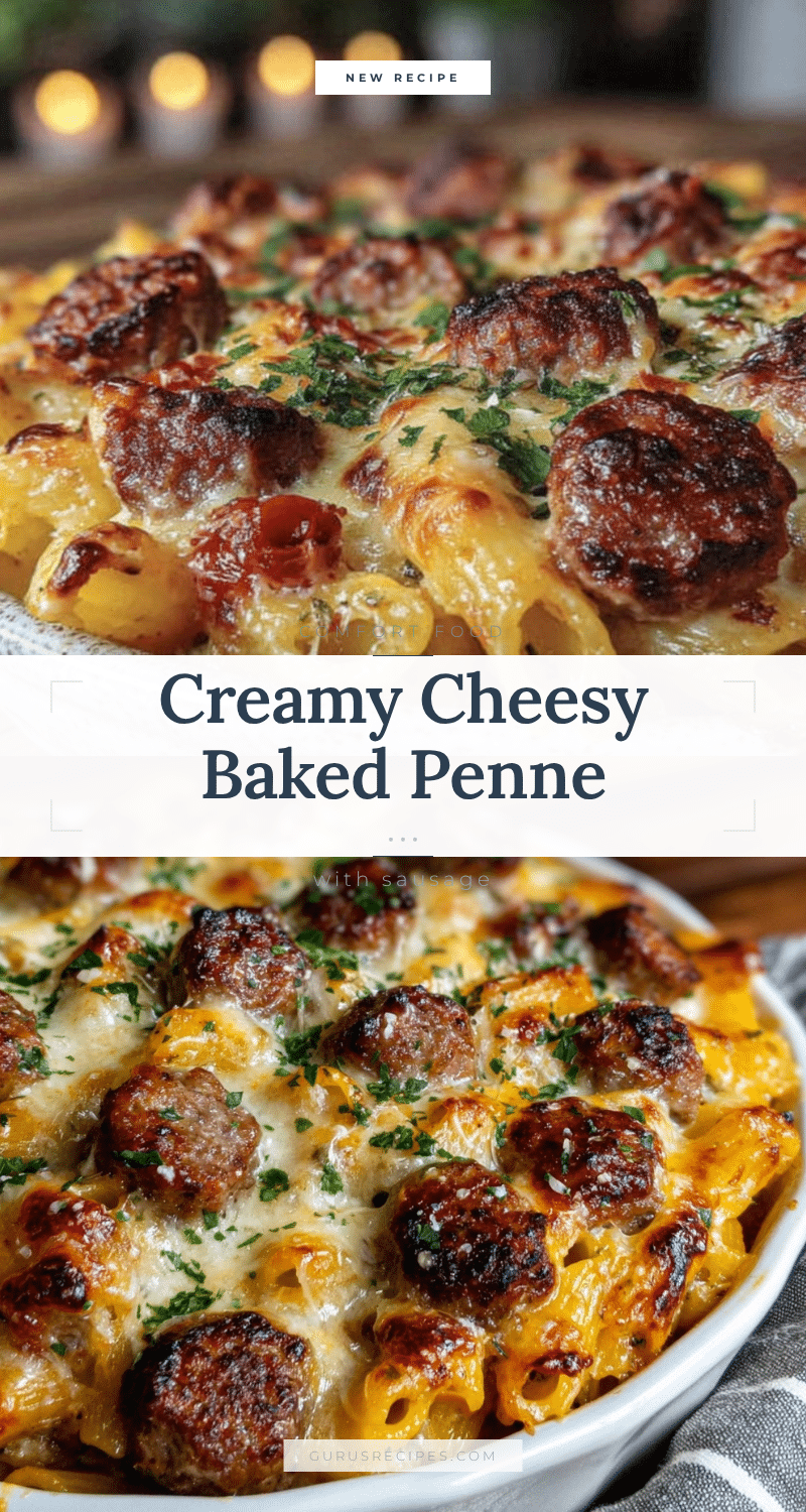 creamy baked penne with italian sausage recipe