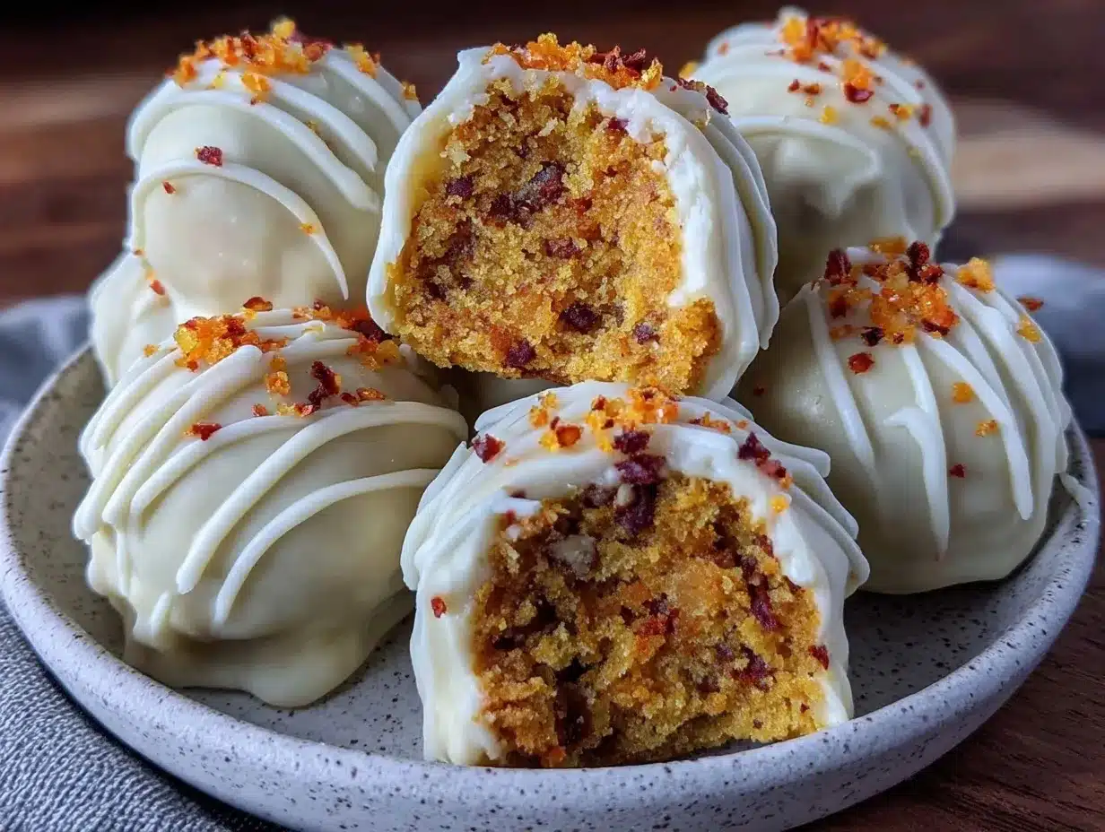 creamy carrot cake truffles preparation steps