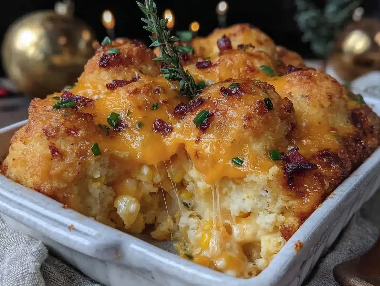 creamy cheesy corn pudding casserole preparation steps