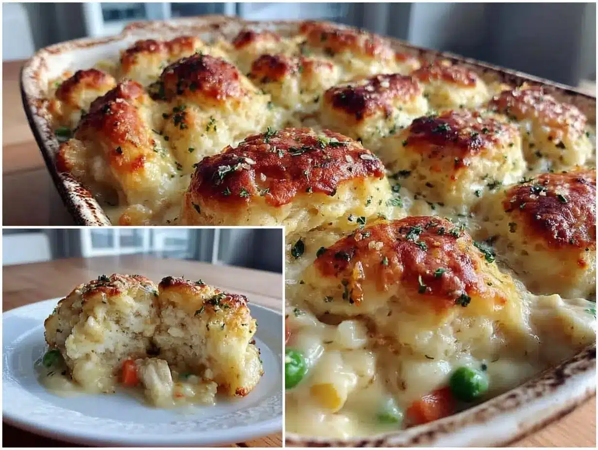 creamy chicken and biscuit casserole preparation steps