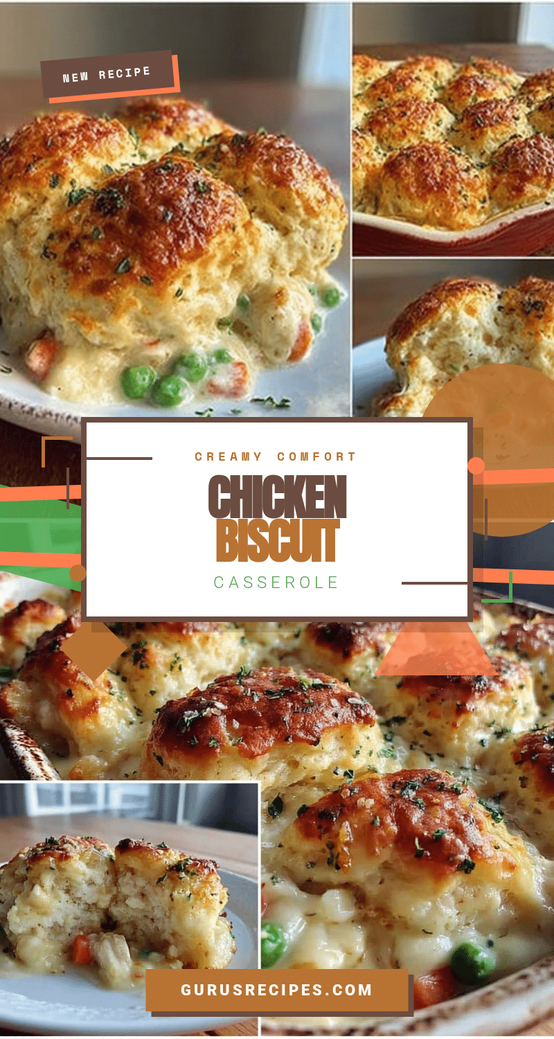 creamy chicken and biscuit casserole recipe