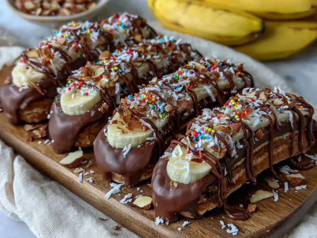creamy chocolate dipped frozen banana pops - featured image