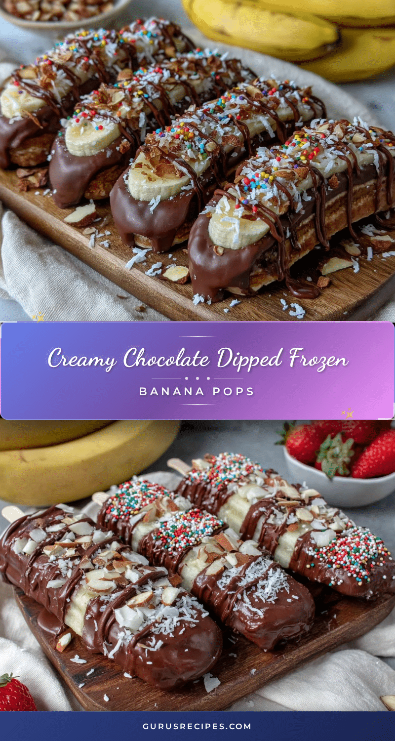 creamy chocolate dipped frozen banana pops recipe