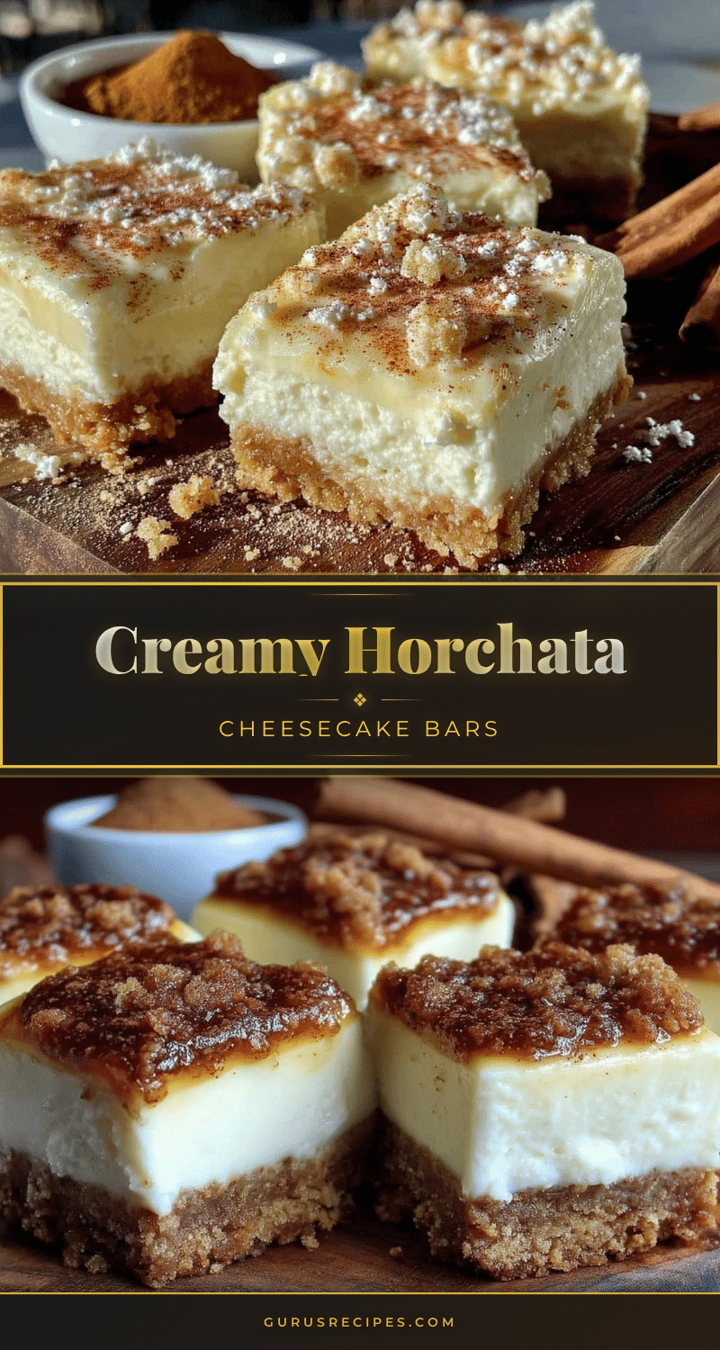 creamy horchata cheesecake bars recipe
