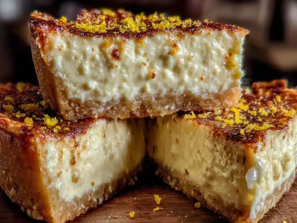 creamy italian ricotta easter pie - featured image